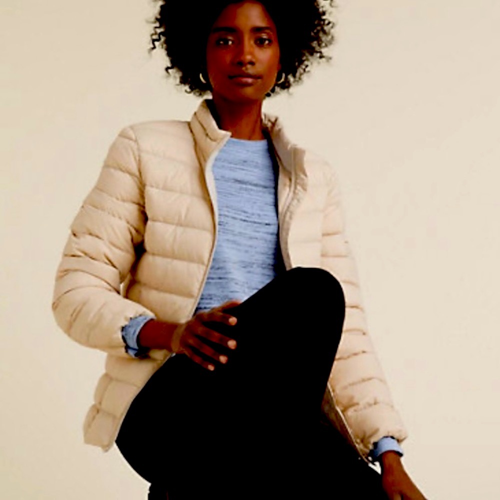 TOPSHOP Space Dye Baby Blue and Gray Tunic